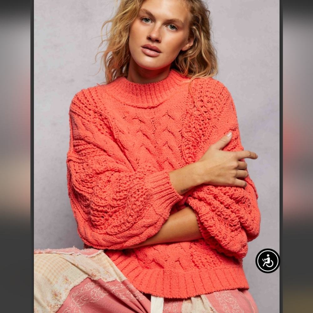 POL - Women's Coral Sweater ( Large Measurements)
